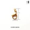 Cadena de Amuletos Budistas Tailandeses Joyería Botón DIY Acero de Titanio Acero Inoxidable Hebilla de Resorte Anillo Abierto Hebilla de Collar Hebilla Wm Joyería Xa