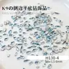 K9 Borda Invertida Fundo Plano Nail Art Diamante Misturado Flash Mini tamanho pequeno Luz Luxo Alto Produto Huazi Corte Unha Decoração de Diamante