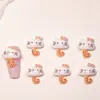 Serie de Paraguas Gatito Kt Dibujos Animados Japoneses Decoraciones para Uñas Resina Linda DIY Pegamento de Crema Pequeños Accesorios Decoraciones para Uñas