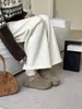 Sapatos Birkenstock de Couro para Aumentar a Altura Femininos, Outono e Inverno 2025, Mocassins Peludos de Solado Grosso para Mulheres Baixas
