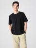 [Hengjia CF] Camiseta de Manga Corta con Cuello Redondo de Punto Grueso de Color Sólido Hombros Caídos Transpirable de Secado Rápido para Hombre