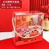 Bolsa con cordón de Año Nuevo bolsa de embalaje bolsa con cremallera de pie bolsa para turrón y fruta bolsa autoadhesiva para galletas bolsa sellada para máquina de obleas de copo de nieve