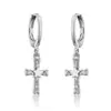 Lote mixto de varios estilos aretes de oro para mujer con colgante geométrico de circón microincrustado joyería de oreja de nicho de alta gama