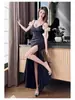 Vestido de Noche con Tirante en un Hombro, Vestido Sexy de Alta Gama, Ropa Suave para Reducir la Edad para Discoteca, Vestido Largo para Técnico de Spa