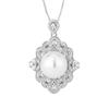 Nova joia Zhuangshang cobre banhado a ouro incrustado pérolas de simulação moda coreana terno de pérolas 14mm atacado
