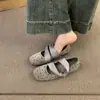 Mary Janes Quadrados Retro de Bolinhas Coreanos 2026 Sapatos de Salto Baixo Elegantes Sapatilhas Outono Inicial Sapatos Femininos Franceses