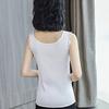 Verão Novo Loose Lace Sling Shirt Cetim Base Vest Sem costura Grande Tamanho Top Base Shirt