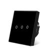 Tipo 86 Estándar Europeo Panel de Interruptor de Pared de Vidrio Templado Fuego Único Empotrado Oculto Interruptor Táctil Inteligente Venta al por Mayor