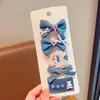 Pinza para el pelo azul denim con forma de corazón para niños, accesorio para el pelo, pinza con borde de estrella para niña, nuevo estilo 2025, pinza para el pelo bb para el pelo de bebé de niñas