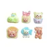 Mini Oso Juguete de Comida Dibujos Animados Resina Accesorios Oso Chef Decoración de Pan Pasador Funda de Teléfono Celular Paquete de Materiales para Uñas