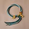 Pulsera de reencarnación estilo Xizang pulsera de hilo de algodón colorido para mujer estilo étnico seis palabras verdaderas cuerda roja año de esta vida cuerda de mano Xizang