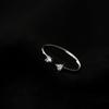 Anillo de amor de plata S925 gigante con circonita, nuevo anillo de diamantes en forma de corazón, personalidad, moda, anillo de dedo abierto