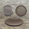 Colección de Tapas Negra y Marrón, Tapa Universal para Olla de Cerámica Negra de Arena Morada, Accesorios de Tapa para Cazuela Olla Eléctrica de Cocción Lenta Resistente a Altas Temperaturas