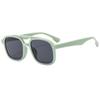 Gafas de sol de doble haz cuadradas de estilo nuevo europeo y americano, gafas de sol para hombre, estilo retro, informal, para conducir, negocios, de moda.