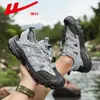 Sandalias Deportivas Huili para Hombre 2026 Nuevas de Verano Huecas Transpirables Zapatos de Playa para Exteriores Zapatos Casuales para Hombre M
