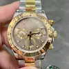 Reloj para Hombre Rolex Daytona Serie 40mm Multifuncional Cronógrafo Incrustado de Diamantes Mecánico Totalmente Automático Aliexpress