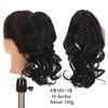 Venta al por mayor de fábrica de moños de cola de caballo largos y desordenados de estilo europeo y americano, con clip para el cabello, naturales y esponjosos.