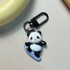 Chaveiro de Panda Pequeno Desenho Animado Chaveiro de Namorada Fofa Acessórios para Pendurar em Mochila de Estudante Acessórios de Bolsa Pequenas Joias Presente
