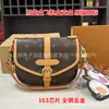 Bolso Cruzado para Mujer Gemini Classic Bolso Mensajero de Cuero Genuino Bolso Estampado para Mujer Moda Casual Comercio Exterior 4487 Generación