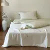 2026 Novo Modelo 60S Tencel Lenzing Bordado Colcha de Verão Colcha de Ar Condicionado Conjunto de Quatro Peças