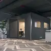 Sala à Prova de Som para Prática de Piano Entrevista Escrita Cabine para Ligações de Celebridades da Internet Cabine de Sono Escritório Móvel Vermelho