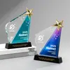 Troféu de Cristal Criativo de Alta Qualidade Personalizado Reunião Anual da Empresa Prêmio de Funcionário Destaque Troféu de Recompensa de Vendas