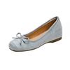 Zapatos Planos Bajos de Nuevo Estilo para Mujer de Verano, Zapatos Bajos de Gama Alta para Mujer, Zapatos Femeninos de Punta Cuadrada para Mujer, Suelas Suaves para Uso Exterior