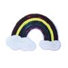 Patch de Bordado Termocolante Sem Costura Patch Arco-Íris Patch de Tecido Autoadesivo DIY para Roupas Patch Decorativo de Lantejoulas