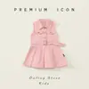 Nuevo Vestido de Verano para Niñas 2026 Estilo Coreano Rosa Plisado sin Mangas para Niños Pequeños y Niños de Edad Media, Disponible para Venta al por Mayor