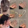 Pasador de Pelo en Forma de U con Perlas para Mujer, Pinza para Moño, Herramienta de Peinado, Pasador Fijo, Nuevo Estilo Chino, Accesorio de Cabello de Alta Gama
