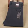 Calças casuais masculinas de algodão stretch macio, respirável, grossas, retas, novas para Outono e Inverno, sarja modal