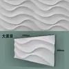 Painel decorativo de gesso ondulado painel de design de teto com padrão de onda de água coluna semicircular fundo de parede em relevo à prova de fogo GRG