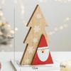Adornos Decorativos de Madera de Anciano Navideño para Escritorio, Bloques de Construcción Creativos de Anciano, Manualidades, Accesorios de Exhibición de Escritorio