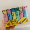 Cortapelos Kolifu Encendedor Inflable Color Macarrón Degradado Duradero Gama Alta A Prueba de Viento Para Regalar