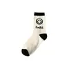 Calcetines de longitud media para mujer Estilo japonés Dibujos animados Lindas Medias Estilo coreano Blanco y negro Sonriente Calcetines de moda Estilo deportivo Calcetines para niña Estudiante
