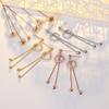 Pendientes de Aro Dorados con Borla y Aguja de Plata de Ley Llenos de Diamantes Pendientes Largos Estilo Retro Pendientes de Lujo Ligero Joyería Transfronteriza Venta al por Mayor