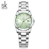 Reloj Sk Shengke de Acero Inoxidable Resistente al Agua K0213L para Mujer Moda Transfronteriza Nicho Reloj para Mujer Reloj de Dama