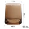 Ins Nórdico Trapezoidal Vidrio Galvanizado Colorido Vaso de Whiskey Vino Jugo Estilo Japonés Celebridad Cibernética Fondo Grueso Vidrio