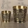 Padrão em relevo pequeno copo de vinho high-end estilo chinês copo de vinho branco conjunto de vinho doméstico personalizado casamento chinês combinado copo de vinho