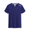 Camiseta Raglan Gola Careca Manga Curta Guerreiro Corajoso com Logo Impresso para Atividades Corporativas DIY de Equipe Camisa Cultural Color-Blocking Absorvente de Suor