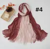 Rao Yun Venta Caliente Transfronteriza Nuevo Pañuelo de Algodón Pañuelo de Color Degradado Pañuelo Rayado para la Cabeza Estilo Retro Versátil Estampado