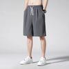 Shorts casuais de verão para homens elásticos soltos calças esportivas ultrafinas calças médias masculinas calças grandes calças de seda de gelo para homens