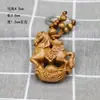 Llavero del Zodiaco de Madera de Durazno rata de madera Buey Tigre Conejo Dragón Serpiente Caballo Oveja Mono Gallo perro cerdo llavero artesanías de viaje