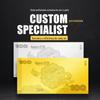 Nota de Banco Prata Nota de Banco Dourada Personalização Cartão de Prata Cartão Prata Dourado Cartão de Visita Dourado Celebração de Aniversário de Casamento Empresa Aniversário Nota de Banco Comemorativa de Ouro Puro Personalização