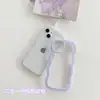 Adecuado para Apple 18 Simple Transparente Funda para Teléfono Móvil Iphone17 Color Puro 16 Borde con Patrón Ondulado 14 Suave 13 Anticaídas 15