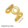 Produto popular transfronteiriço europeu e americano: Pulseira de aço titânio banhada a ouro 18K, versátil para uso diário, atacado do fabricante