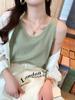 Chaleco Camisola para Mujer para Usar Fuera de un Traje, Nuevo Estilo Verano 2026, Top Simple sin Mangas de Corte Holgado para el Trayecto al Trabajo