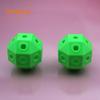 DKLQ50 bola de diamante porosa verde bola de plástico contas de inserção porosa bola de diamante octogonal peças de produção pequenas