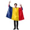 Nueva ropa con estampado digital de bandera nacional para carnaval callejero transfronterizo de comercio exterior, ropa de ambiente, ropa para espectáculos escénicos