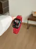 Estilo Fino de Bolinhas em Nylon com Fivela Magnética Adequado para Apple Watch iwatch 12ª Geração 11/10 Ultra/SE 9/8